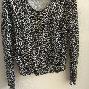 Cheetah pink cardigan